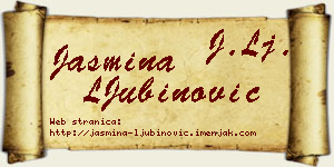 Jasmina LJubinović vizit kartica